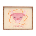 Little Om Zodiac Sign Taurus Rectangular Tray