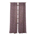 Little Om Pattern Shooting Stars plum Sheer Window Curtain