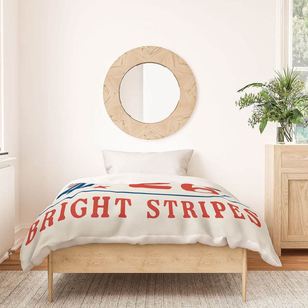 DENY Designs Bright Stars Bright Stripes Duvet Cover
