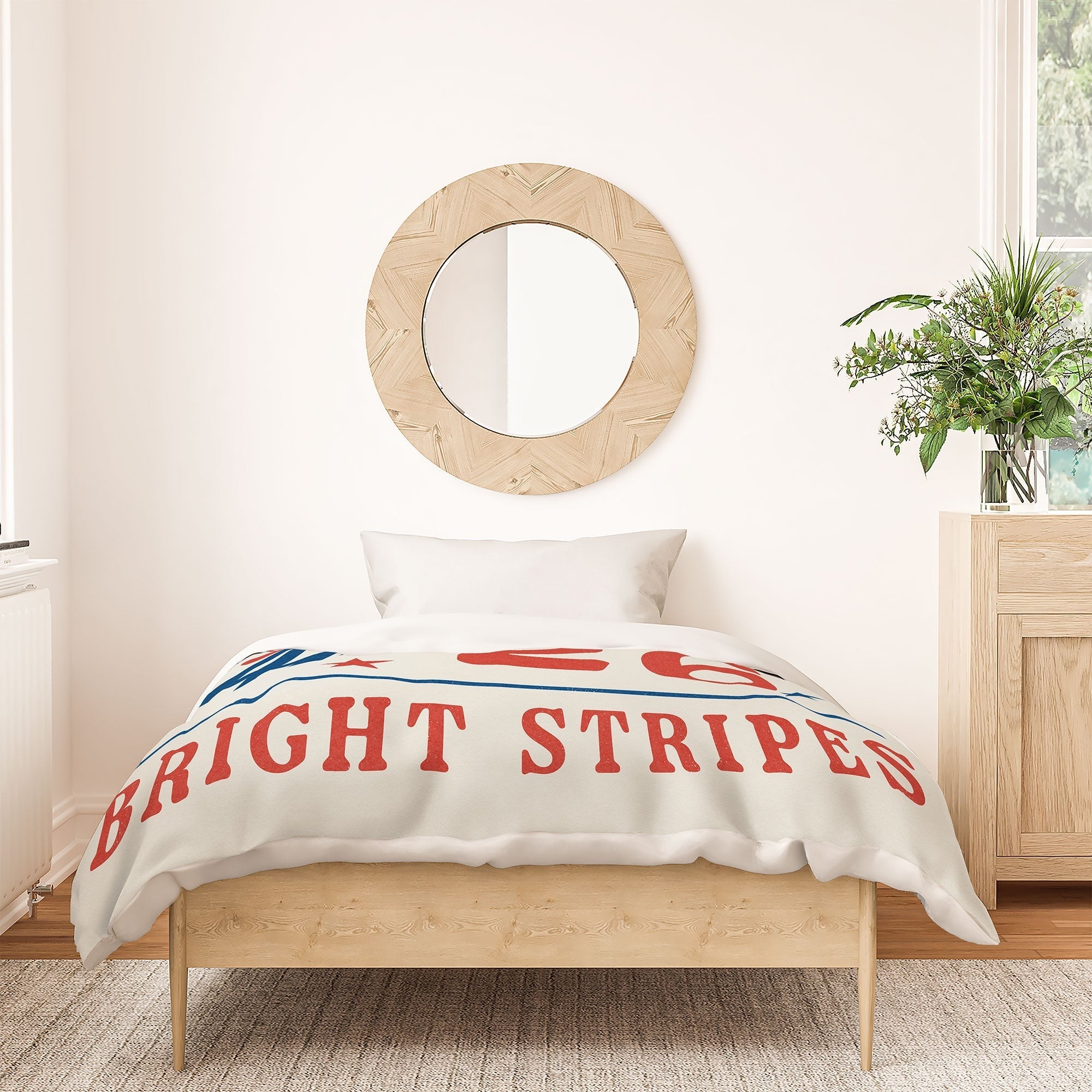 DENY Designs Bright Stars Bright Stripes Duvet Cover