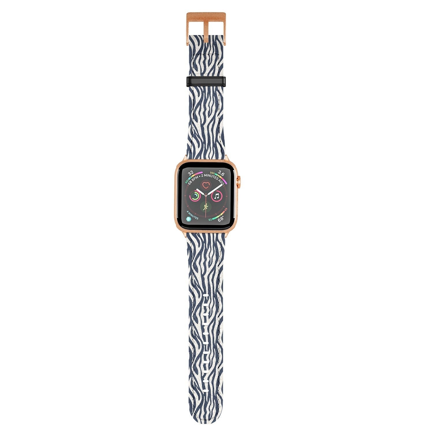 Avenie BR Navy Tiger Stripes Apple Watch Band