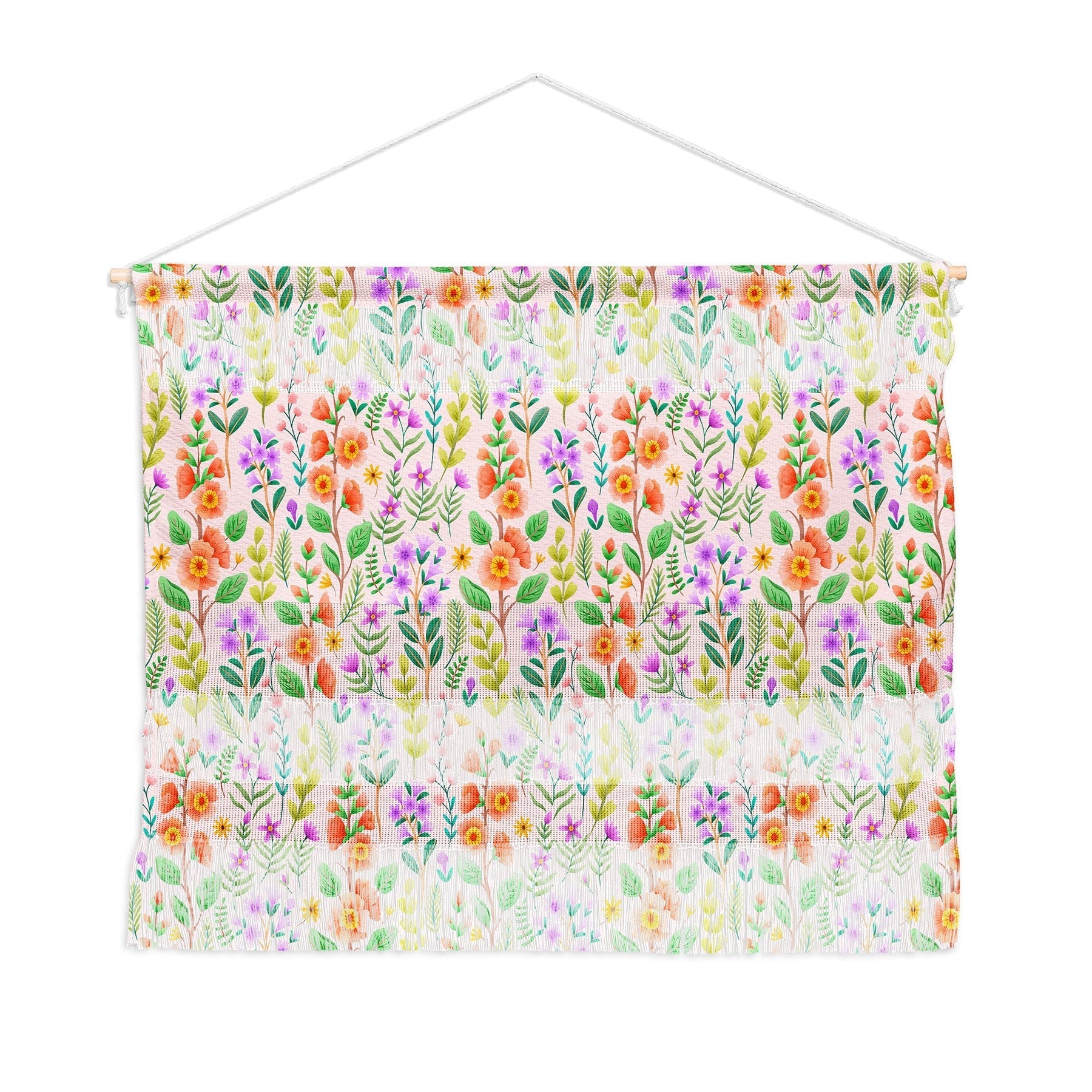 Pimlada Phuapradit Ditsy Spring Floral Wall Hanging Landscape
