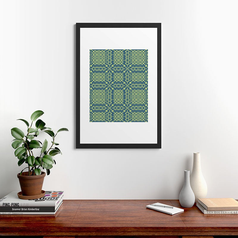 Marta Barragan Camarasa Nostalgic Grid Design Framed Art Print