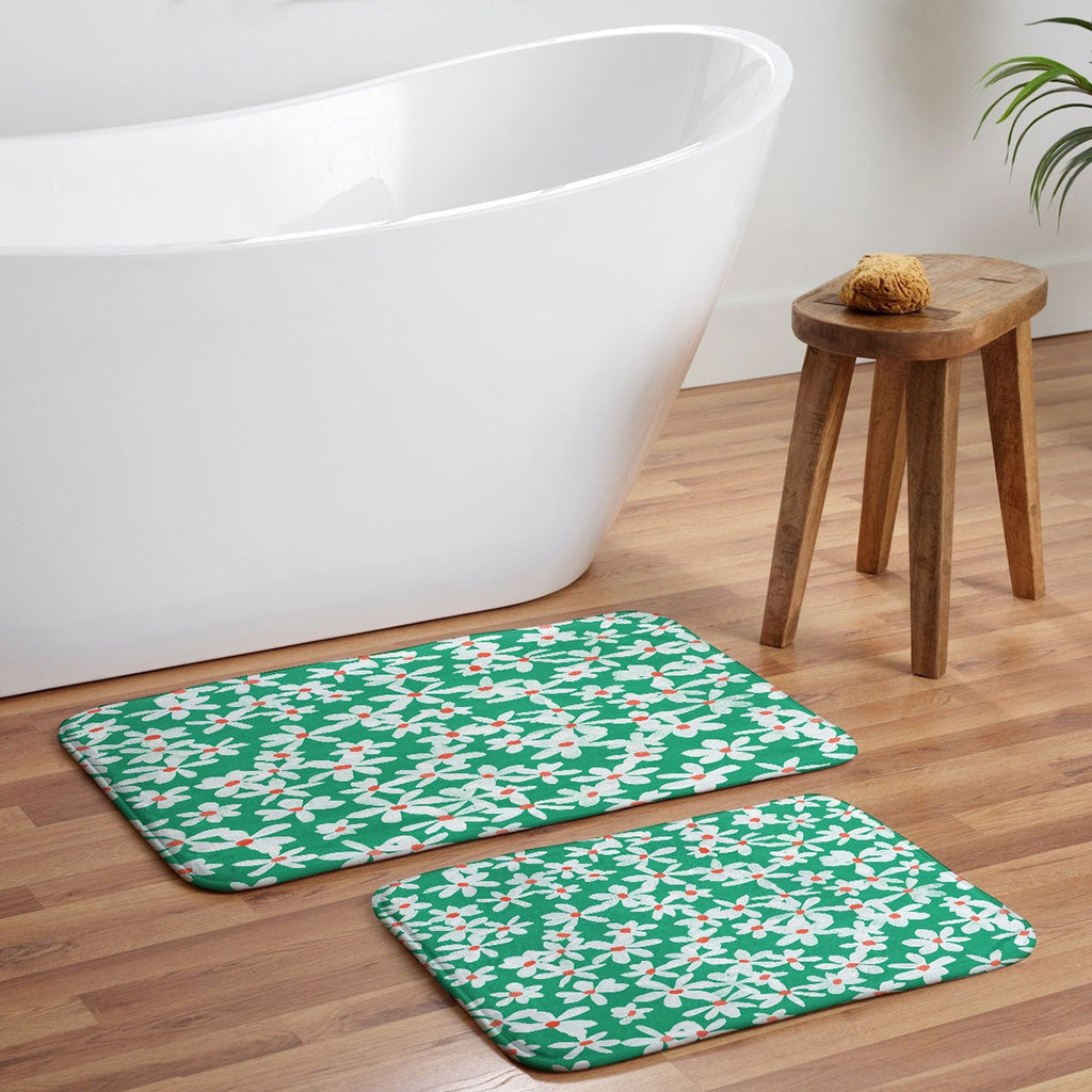 Garima Dhawan wildflowers 15 Memory Foam Bath Mat