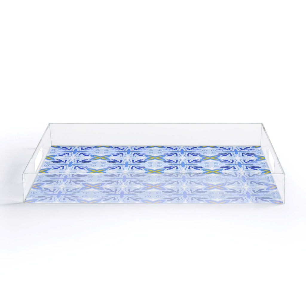 Design by Spark Dolce Vita Flourish Tile Acrylic Tray