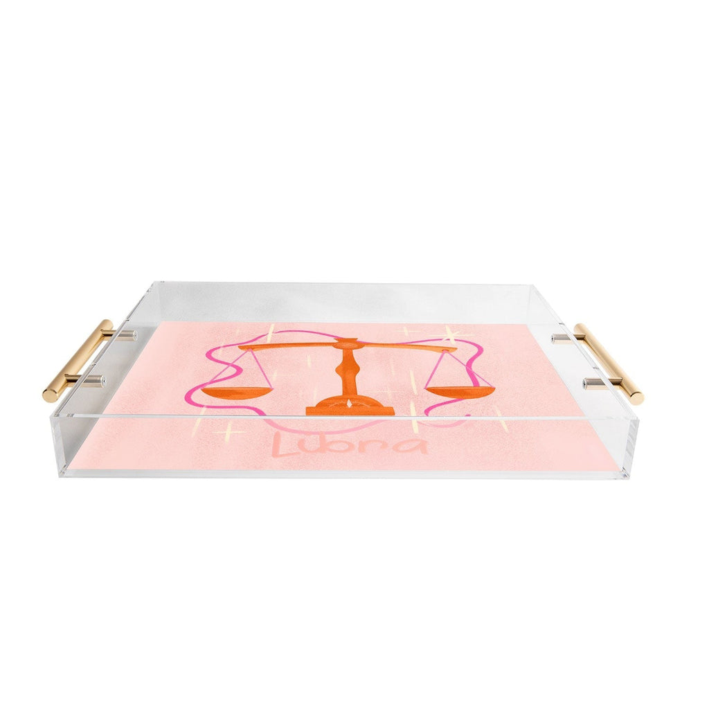 Little Om Zodiac Signs Libra Acrylic Tray