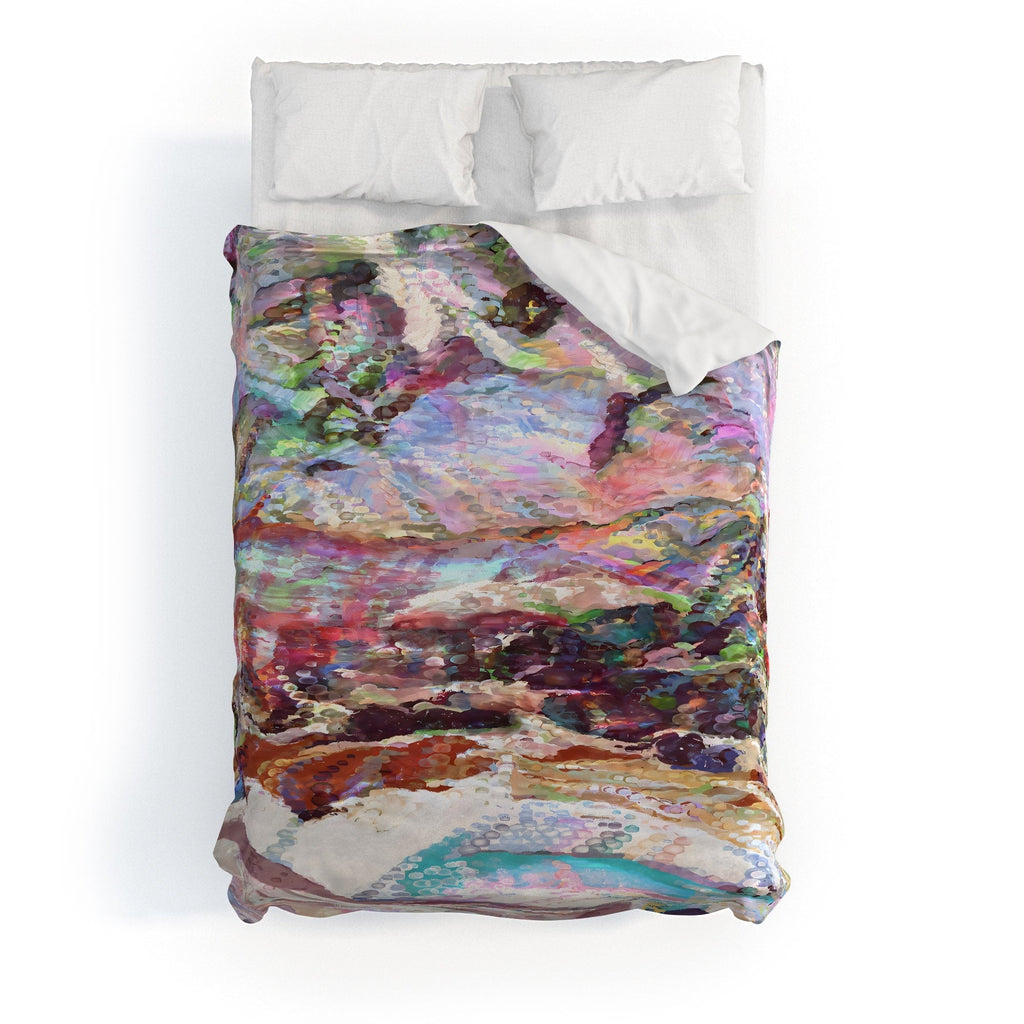 83 Oranges Sequin Haze Duvet Cover