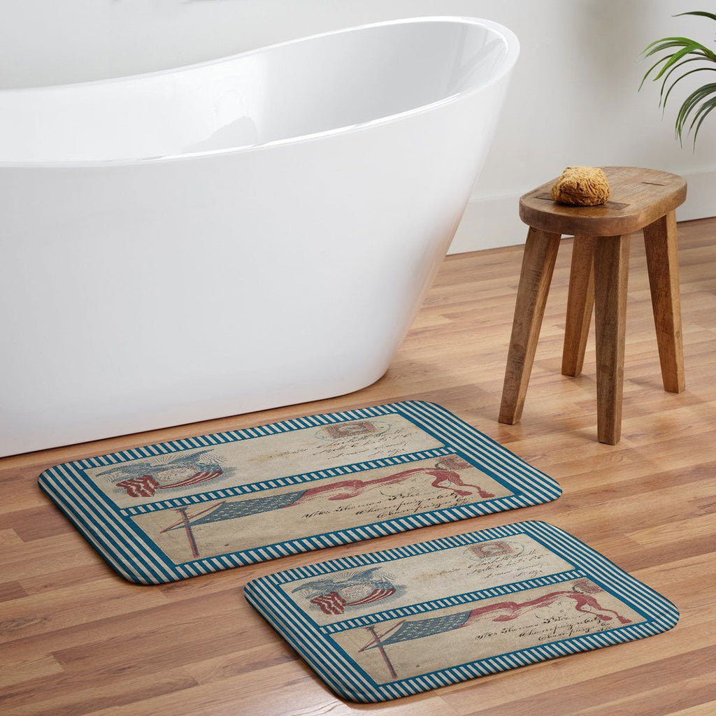 DENY Designs Civil War Envelopes Memory Foam Bath Mat