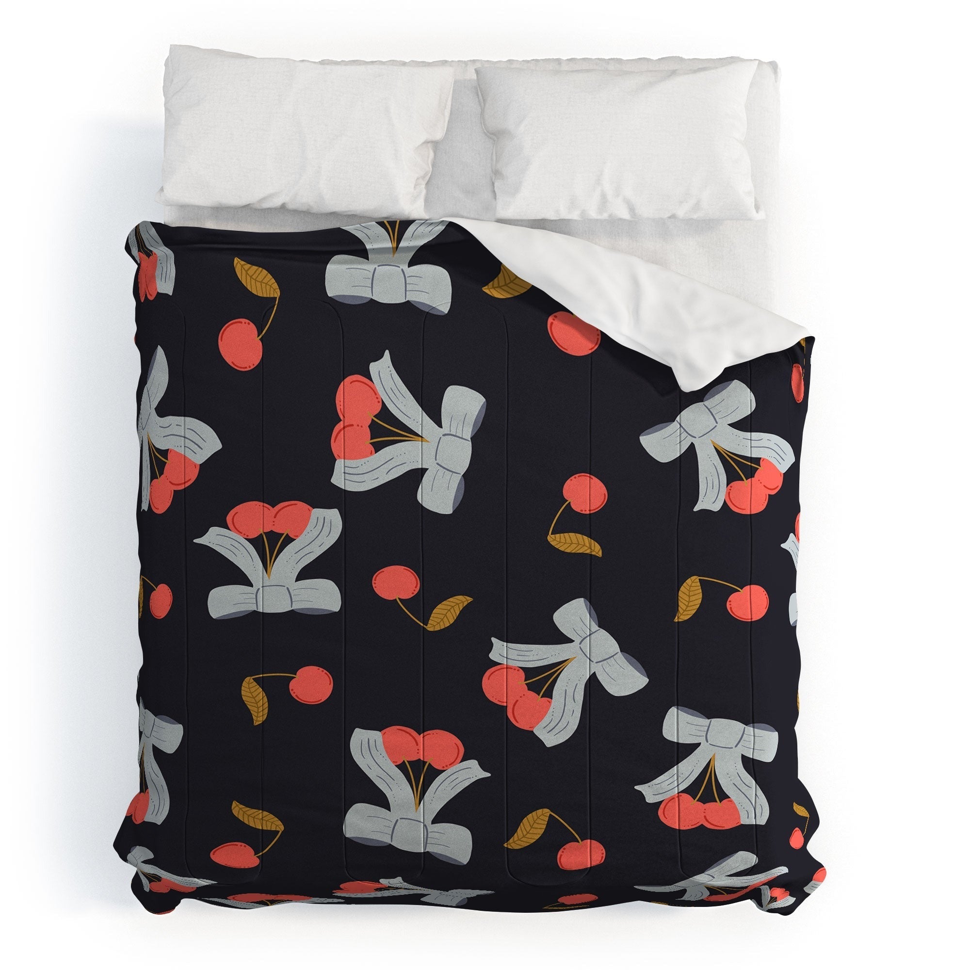 Jennifer Labre Cherries and Bows Comforter