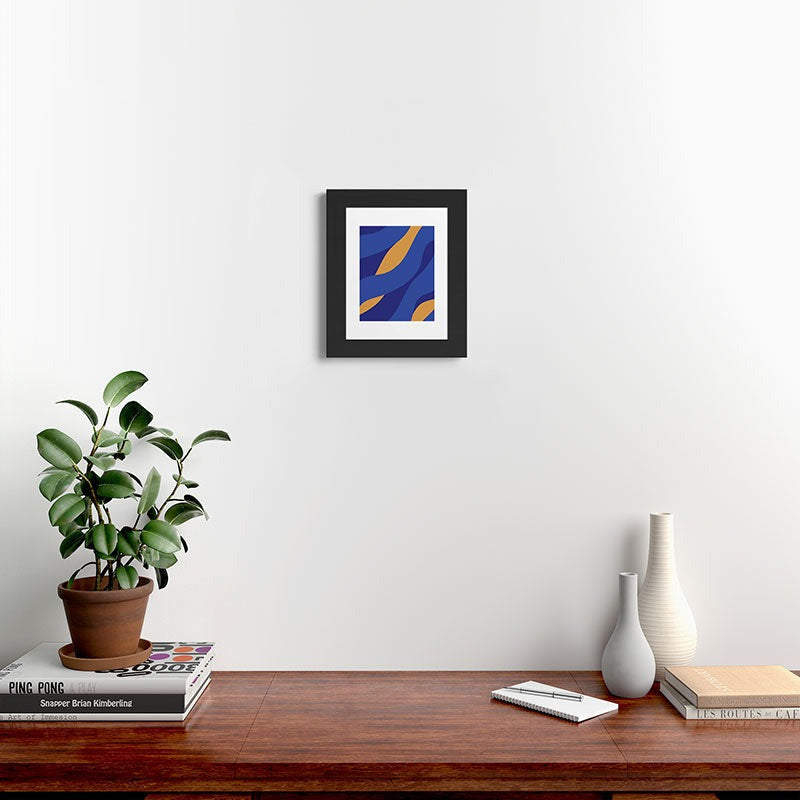 Camilla Foss Pebbles in Stream Framed Art Print