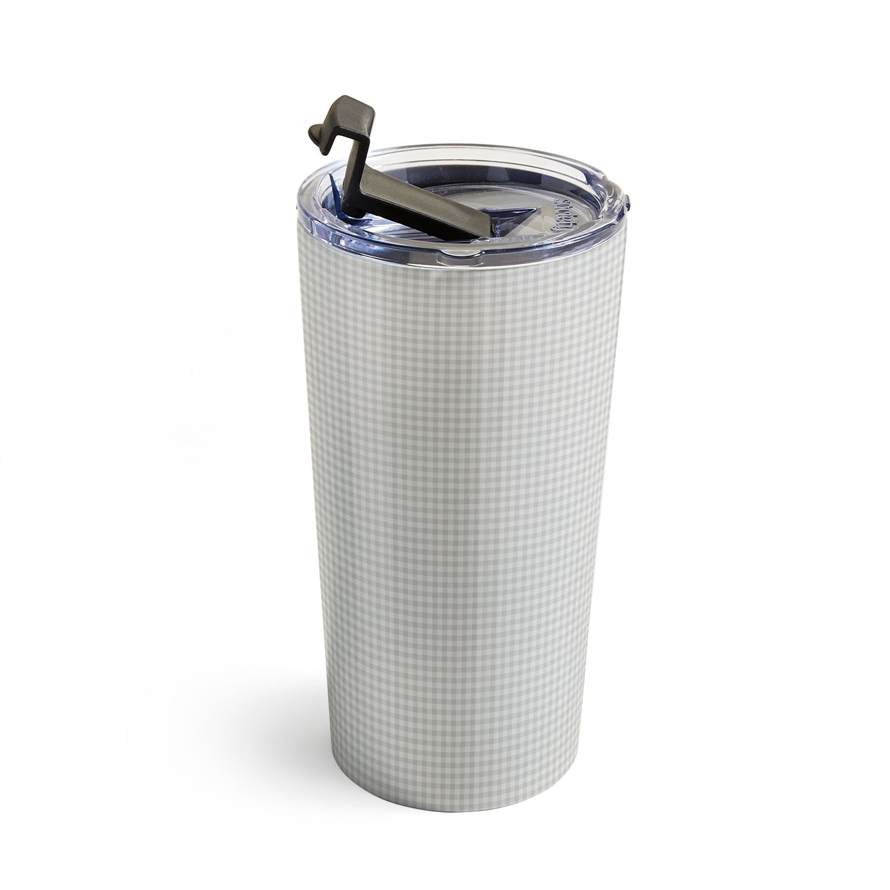 Colour Poems Gingham Plaid Pattern Cloud White Travel Mug