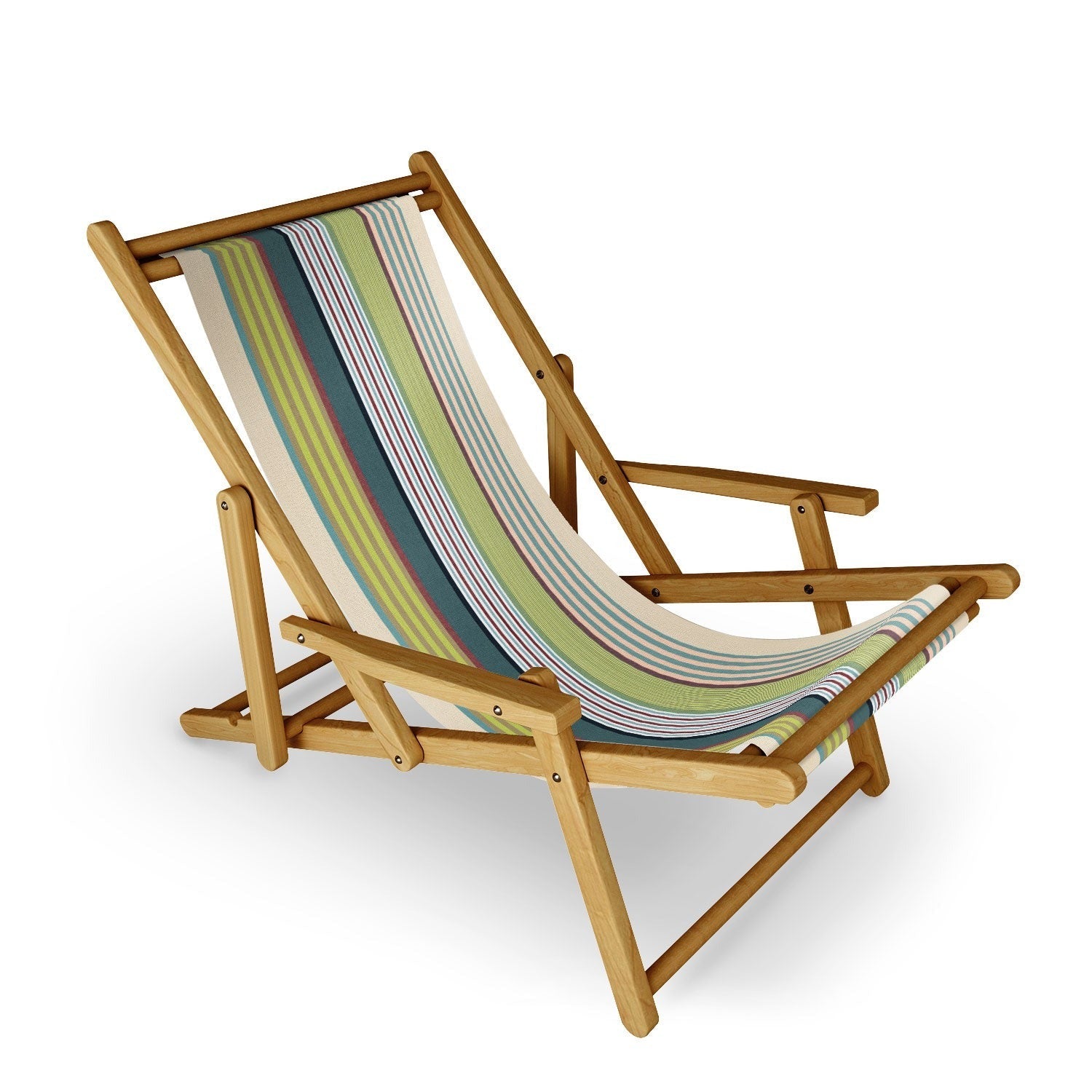 Marta Barragan Camarasa Colorful Stripe Delight Sling Chair