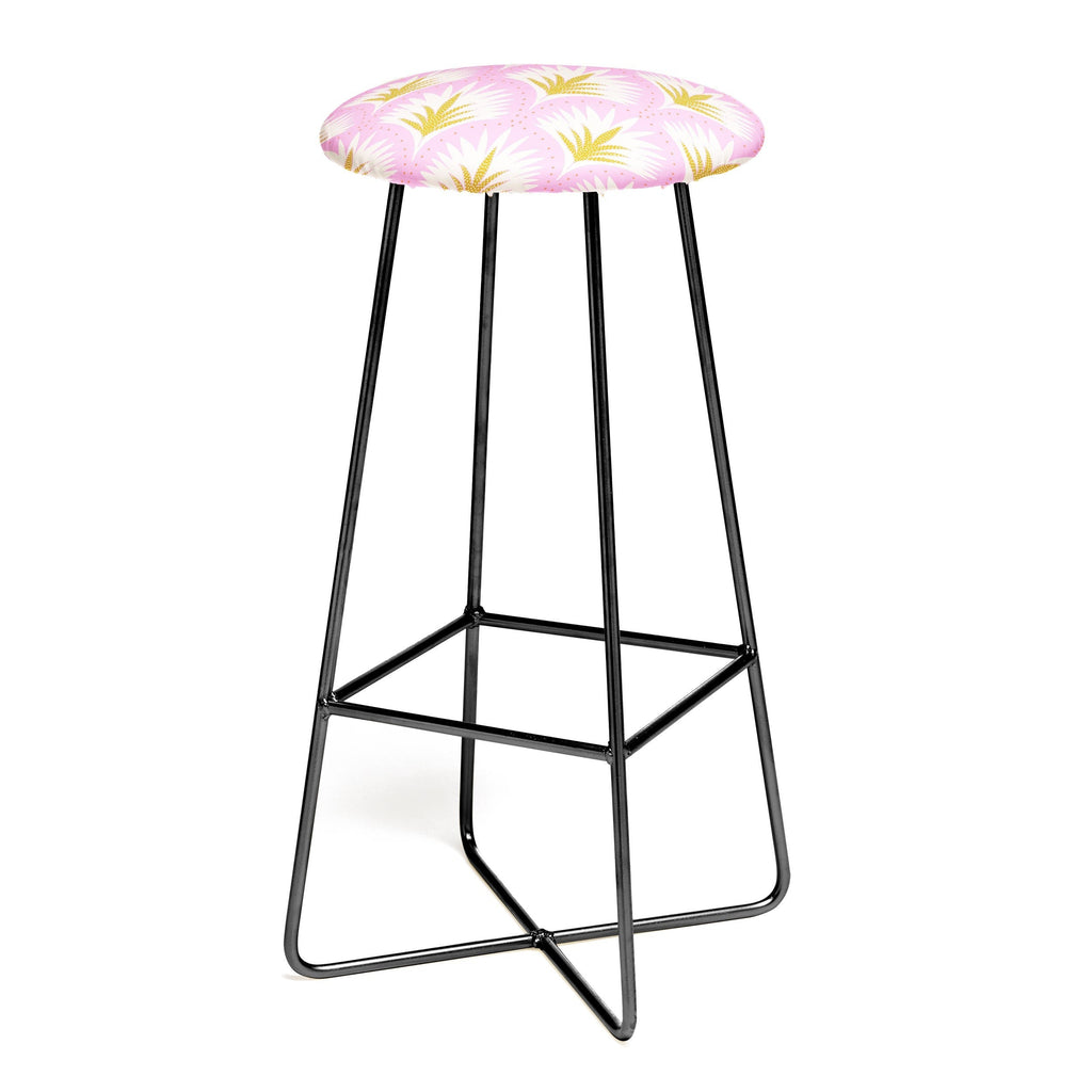 Jennifer Labre Pink Palmetto Bar Stool