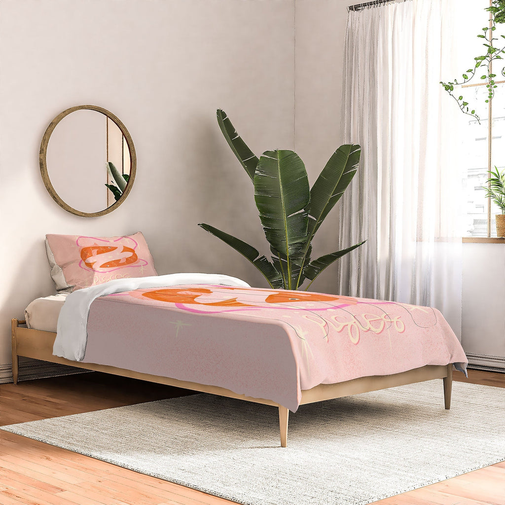 Little Om Zodiac Sign Pisces Comforter