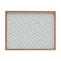 CoastL Studio Palm Forest Coastal Blue Rectangular Tray