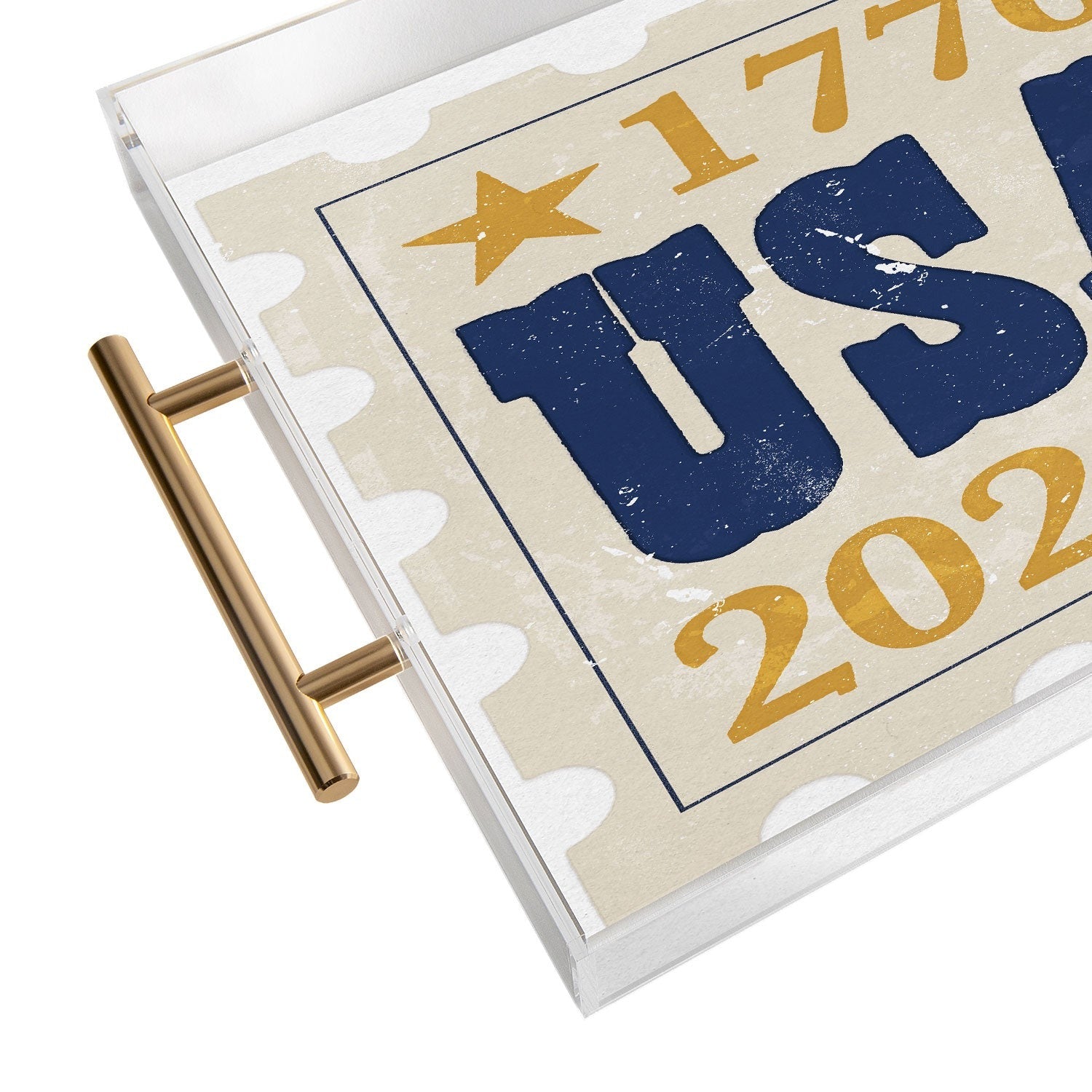 DENY Designs USA Stamp Acrylic Tray