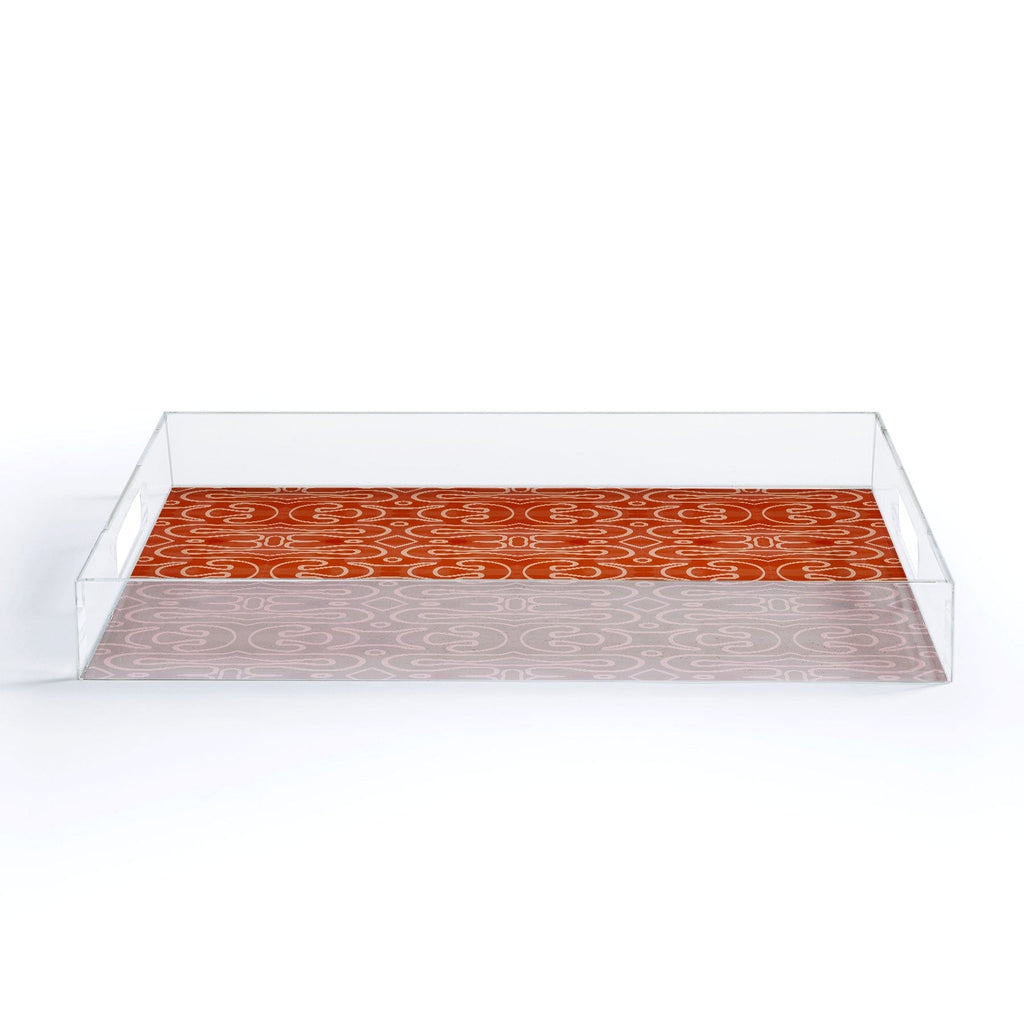 Mirimo Venexiana Burnt Orange Acrylic Tray