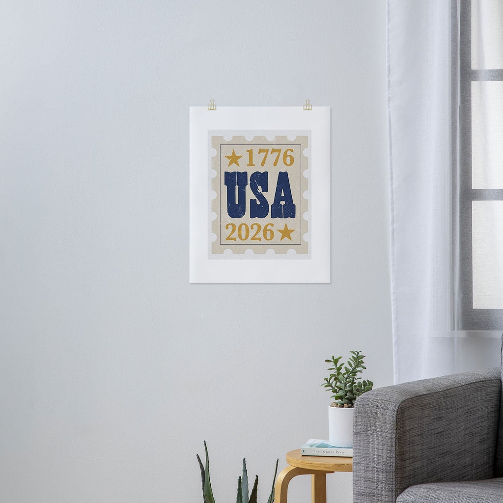 DENY Designs USA Stamp Art Print