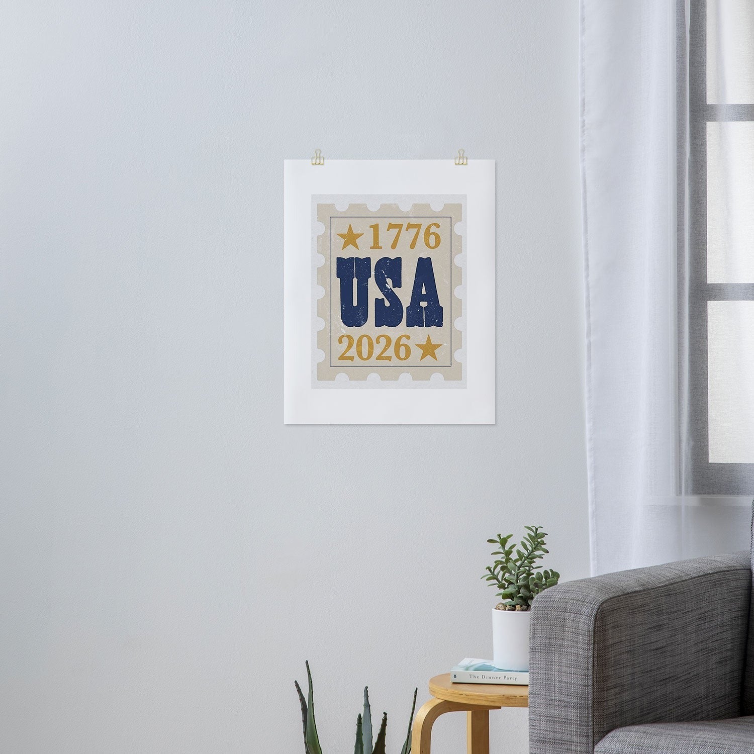 DENY Designs USA Stamp Art Print