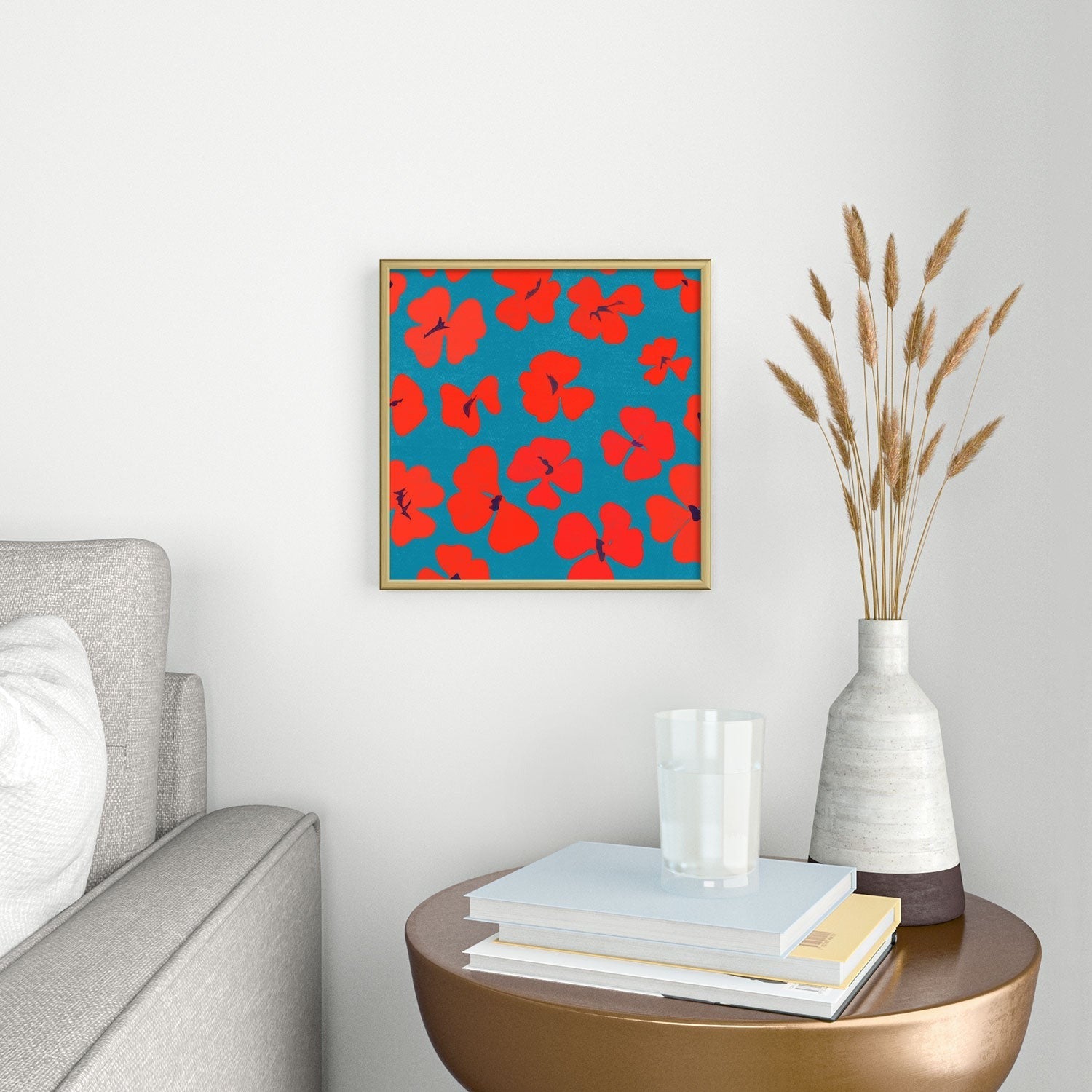 Garima Dhawan oxalis 1 Square Metal Framed Art Print