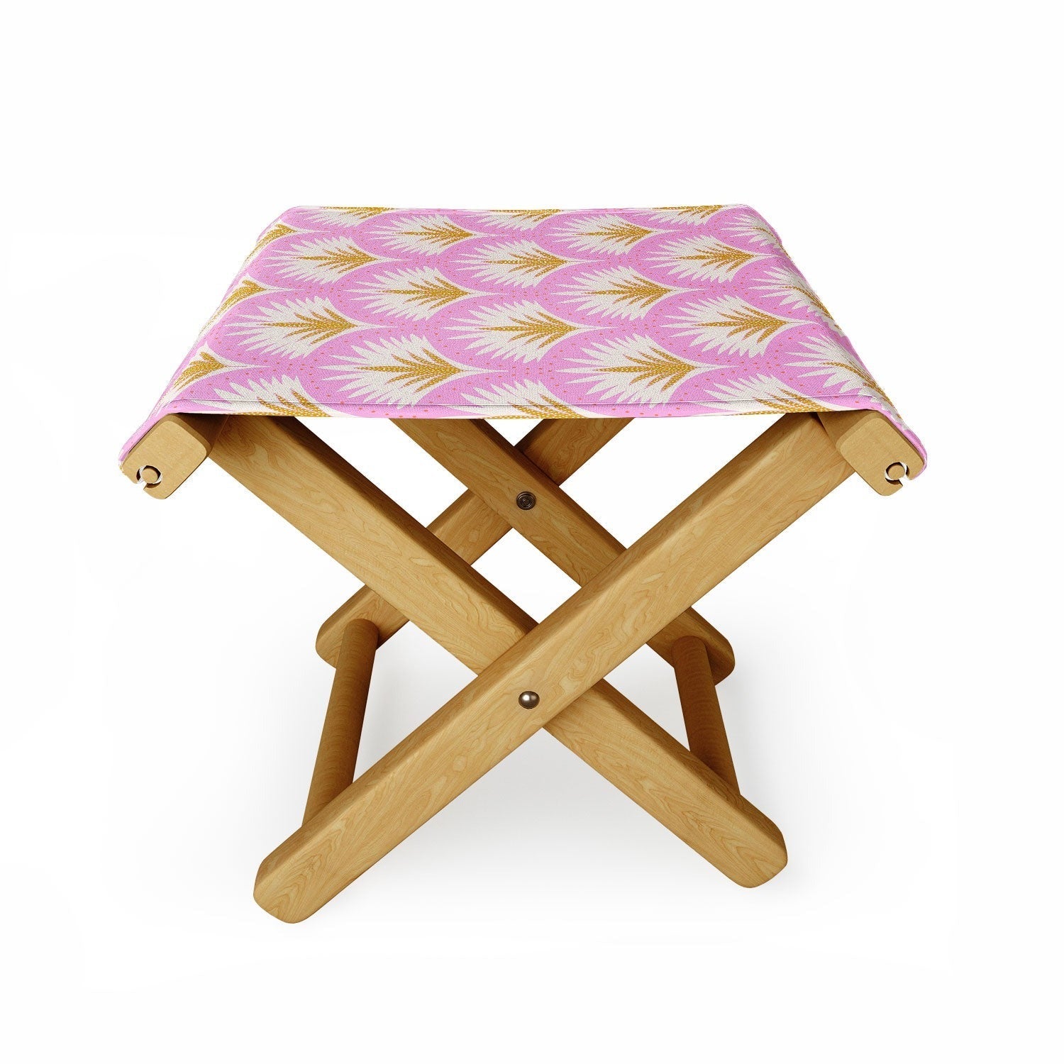 Jennifer Labre Pink Palmetto Folding Stool