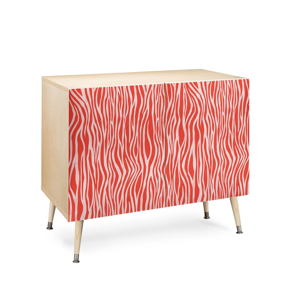 Avenie BR Red Zebra Stripe Credenza