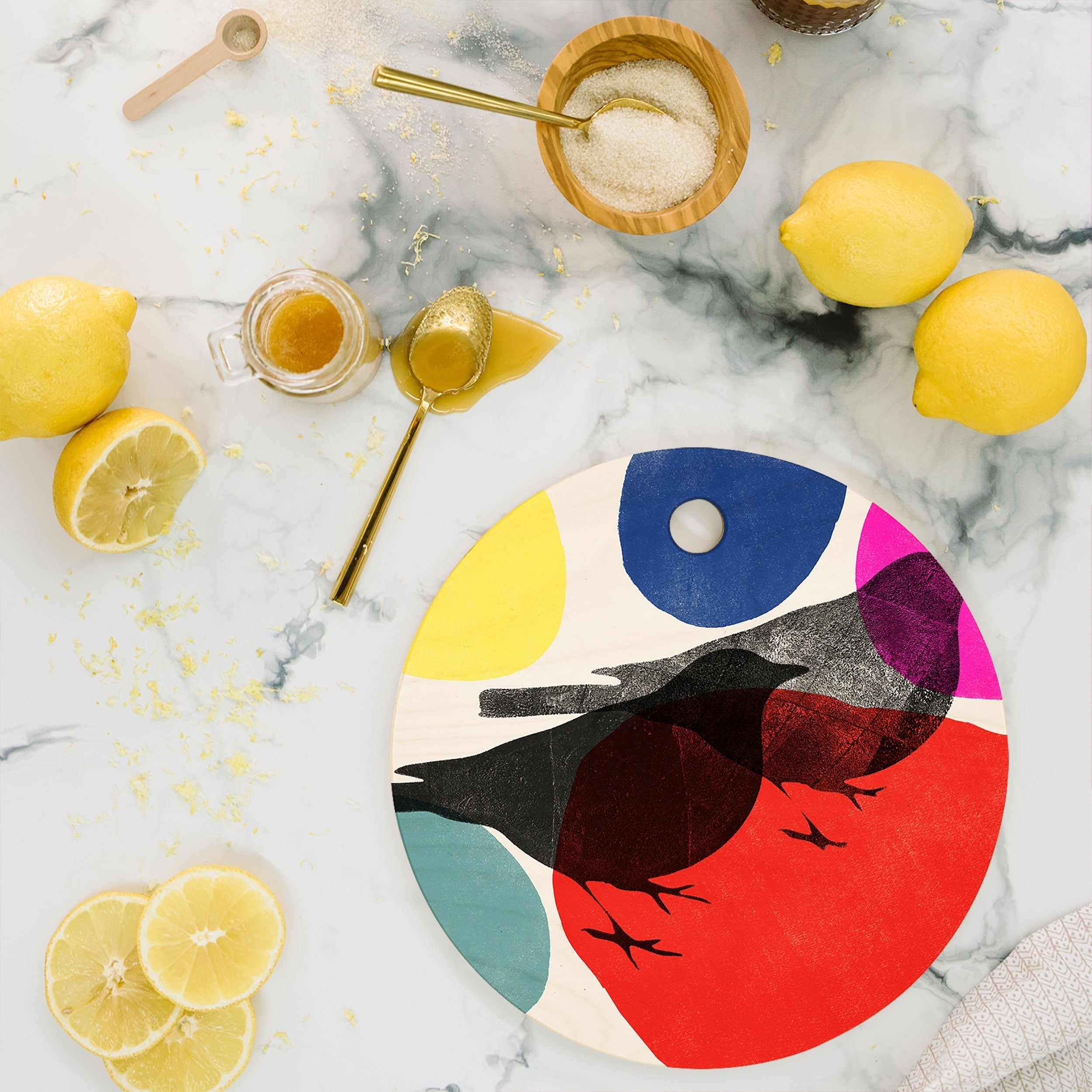 Garima Dhawan wild 2d Cutting Board Round