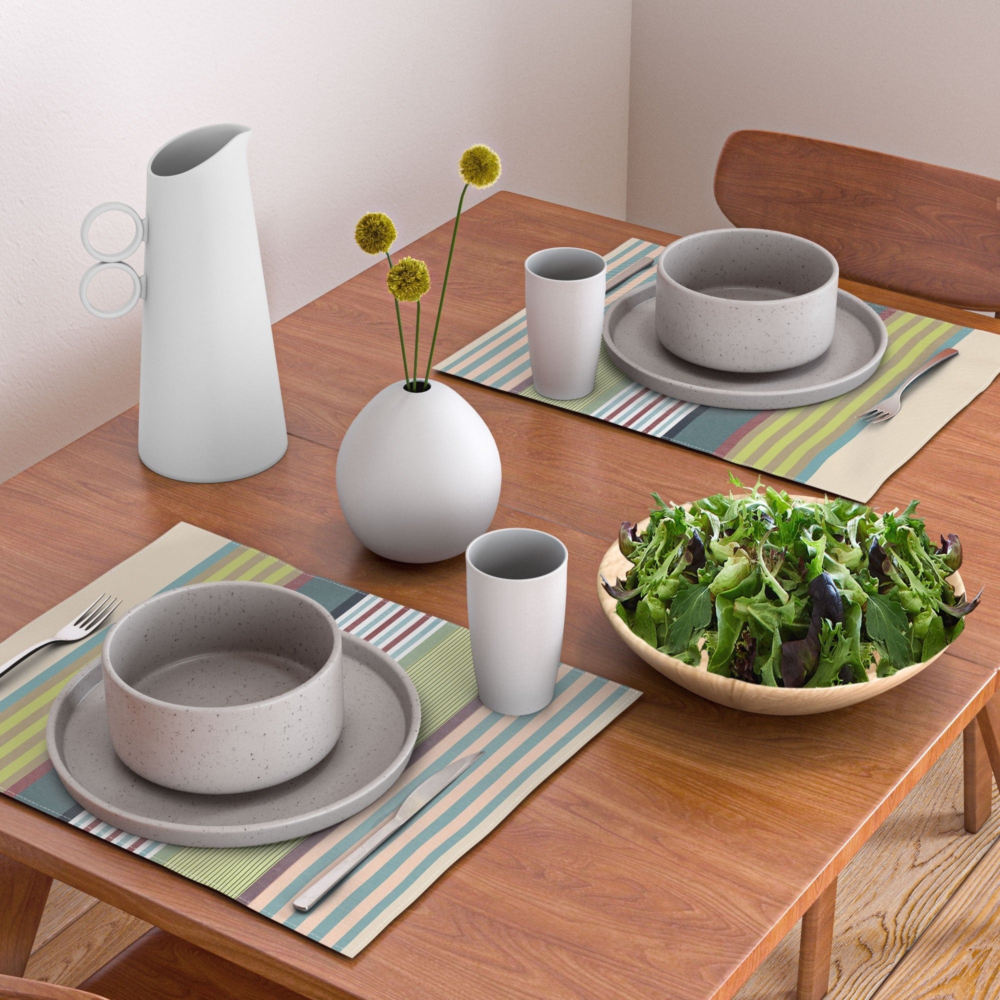 Marta Barragan Camarasa Colorful Stripe Delight Placemat