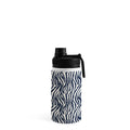 Avenie BR Navy Tiger Stripes Water Bottle