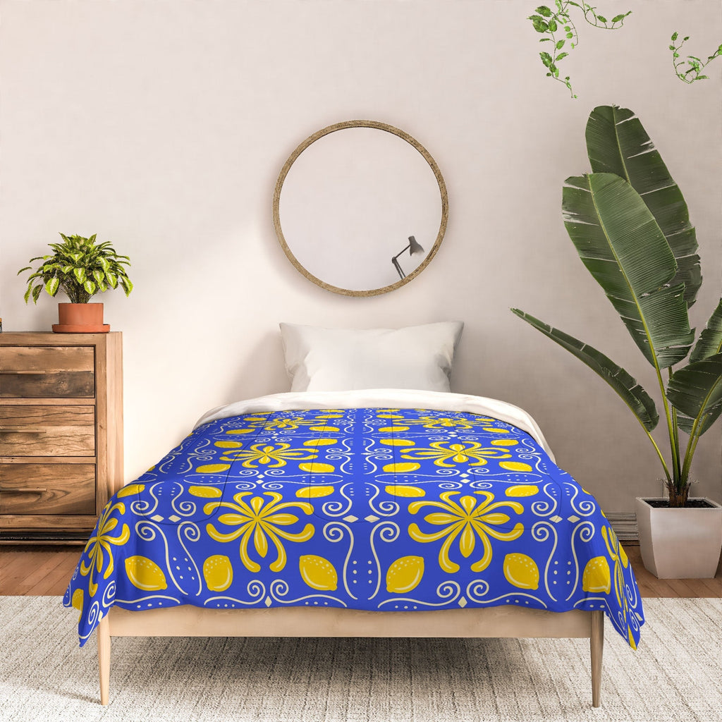Design by Spark Dolce Vita Lemon Tile Comforter