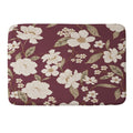 Gabriela Fuente Burgundy Floral Roberta Memory Foam Bath Mat