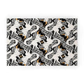 Avenie Celestial Cats Gold Welcome Mat