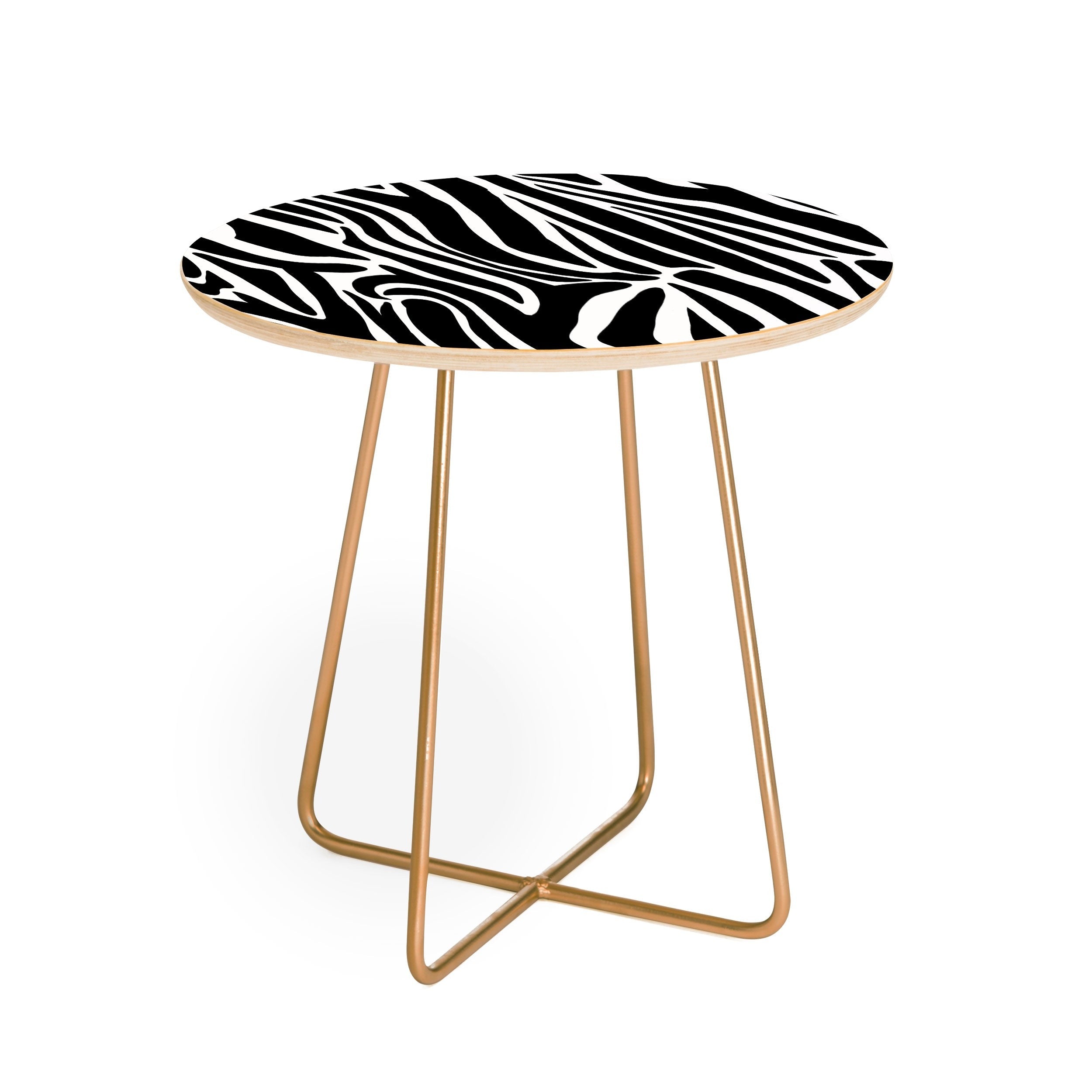 Jennifer Labre Wild Zebra Round Side Table