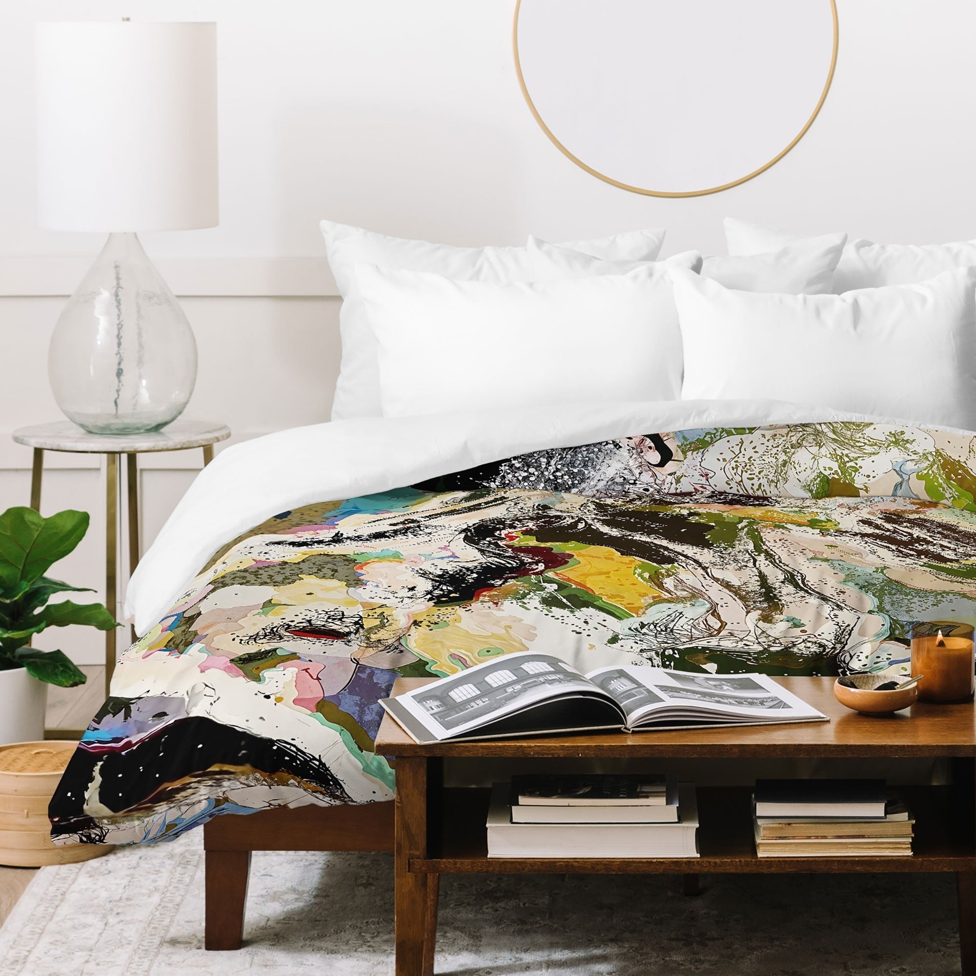 83 Oranges Echoes Beneath the Surface Duvet Cover