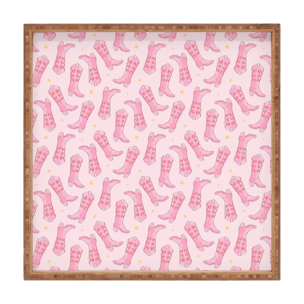 Love_Ryming Stars and Boots Square Tray