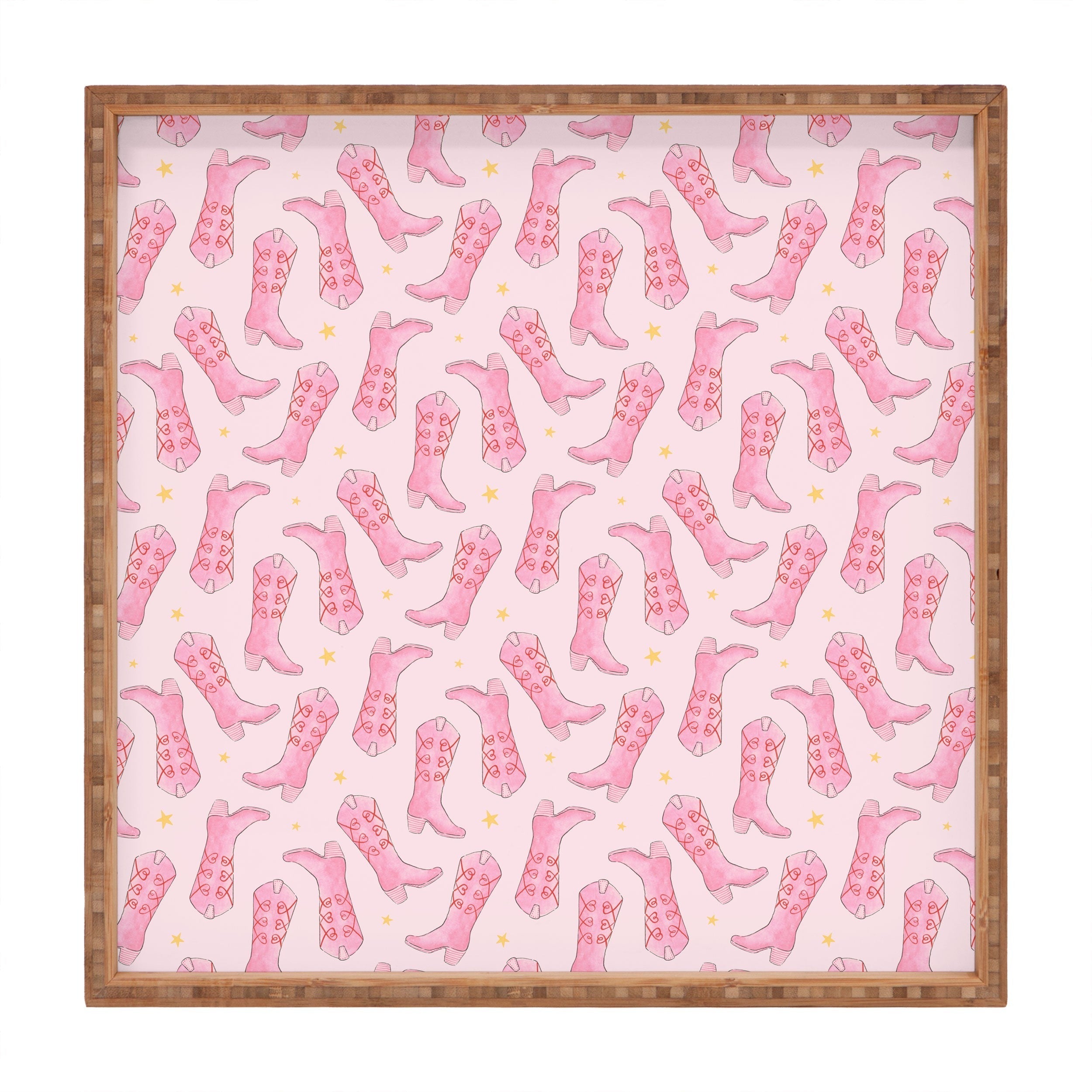Love_Ryming Stars and Boots Square Tray