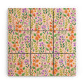 Pimlada Phuapradit Ditsy Spring Floral Wood Wall Mural