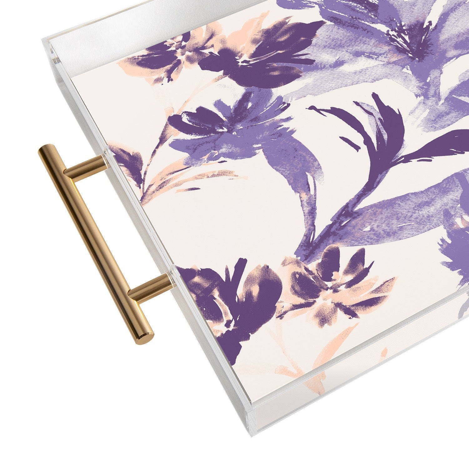 Gabriela Fuente Emma Classic Floral Acrylic Tray