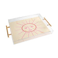 Little Om Celestial Sun cream Acrylic Tray