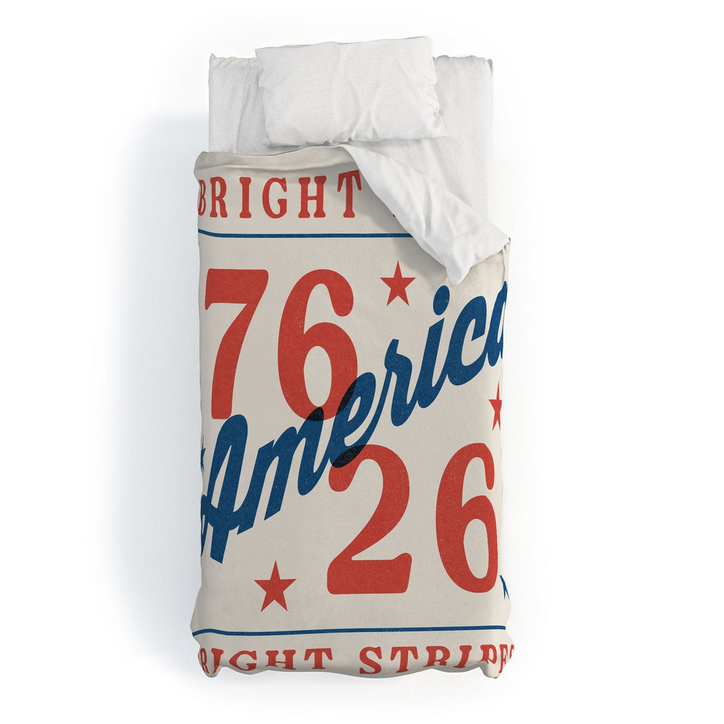 DENY Designs Bright Stars Bright Stripes Duvet Cover
