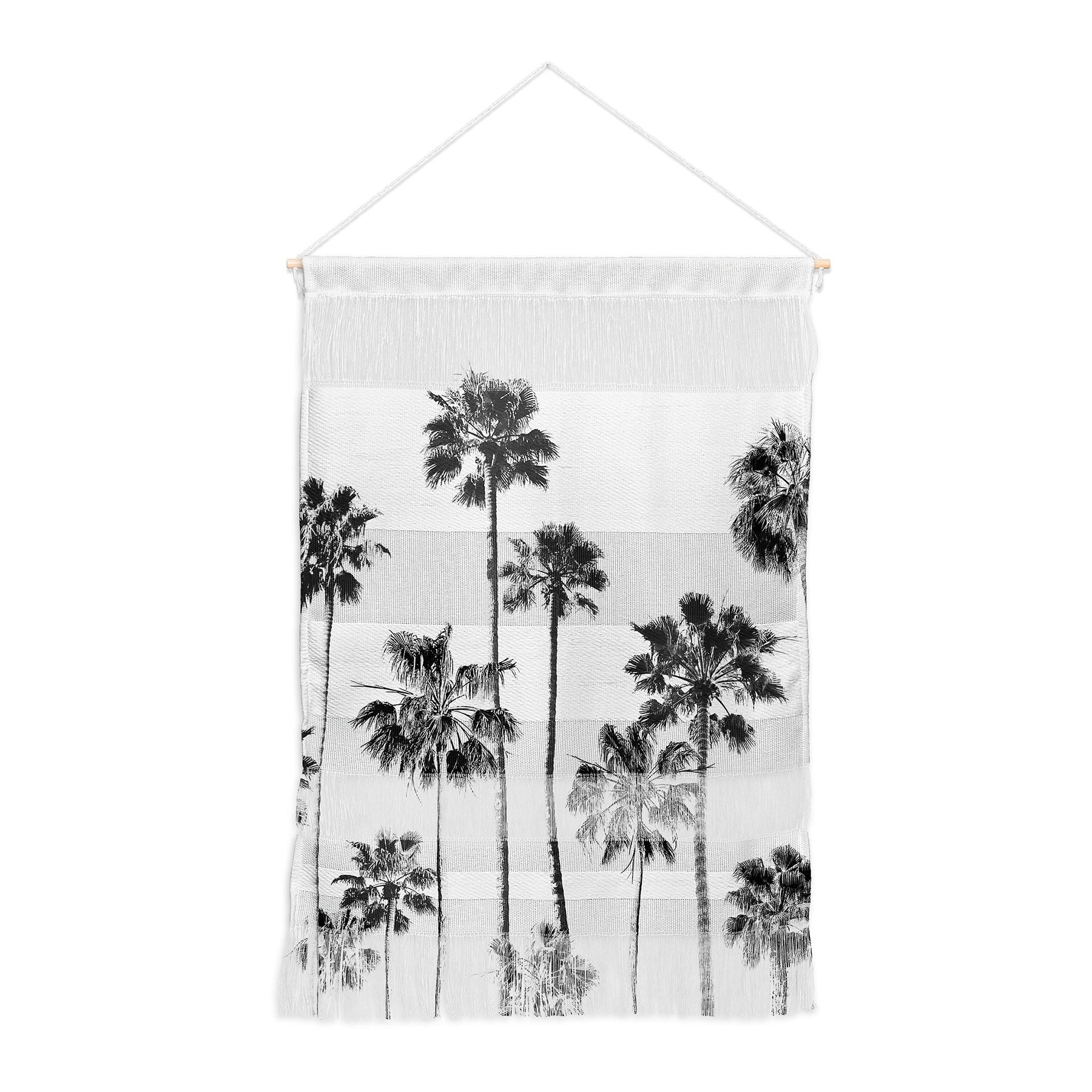 Gal Design Black And White Palms Wall Hanging Portrait