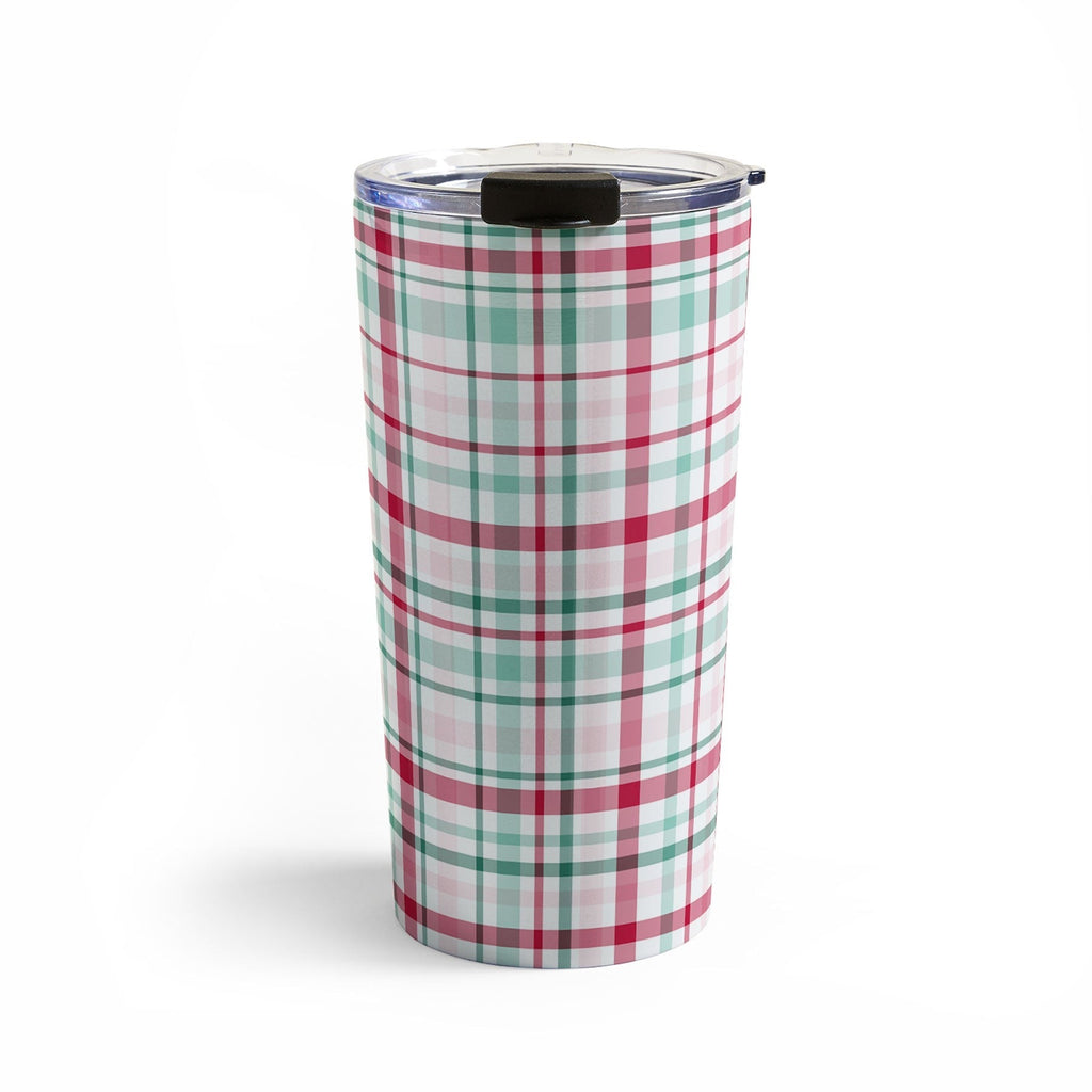 Lisa Argyropoulos Merry Vintage Plaid Travel Mug