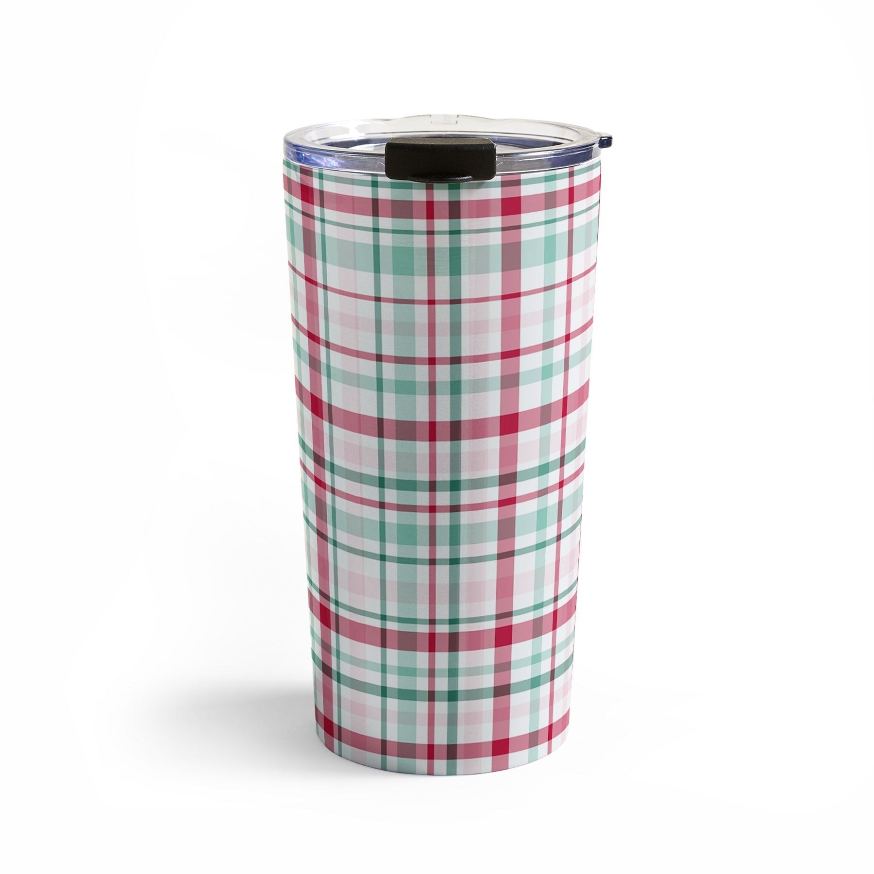 Lisa Argyropoulos Merry Vintage Plaid Travel Mug