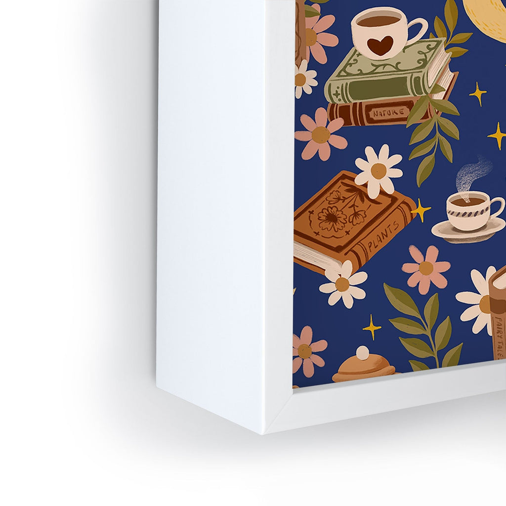 Avenie Moonlit Reading Nook II Framed Mini Art Print