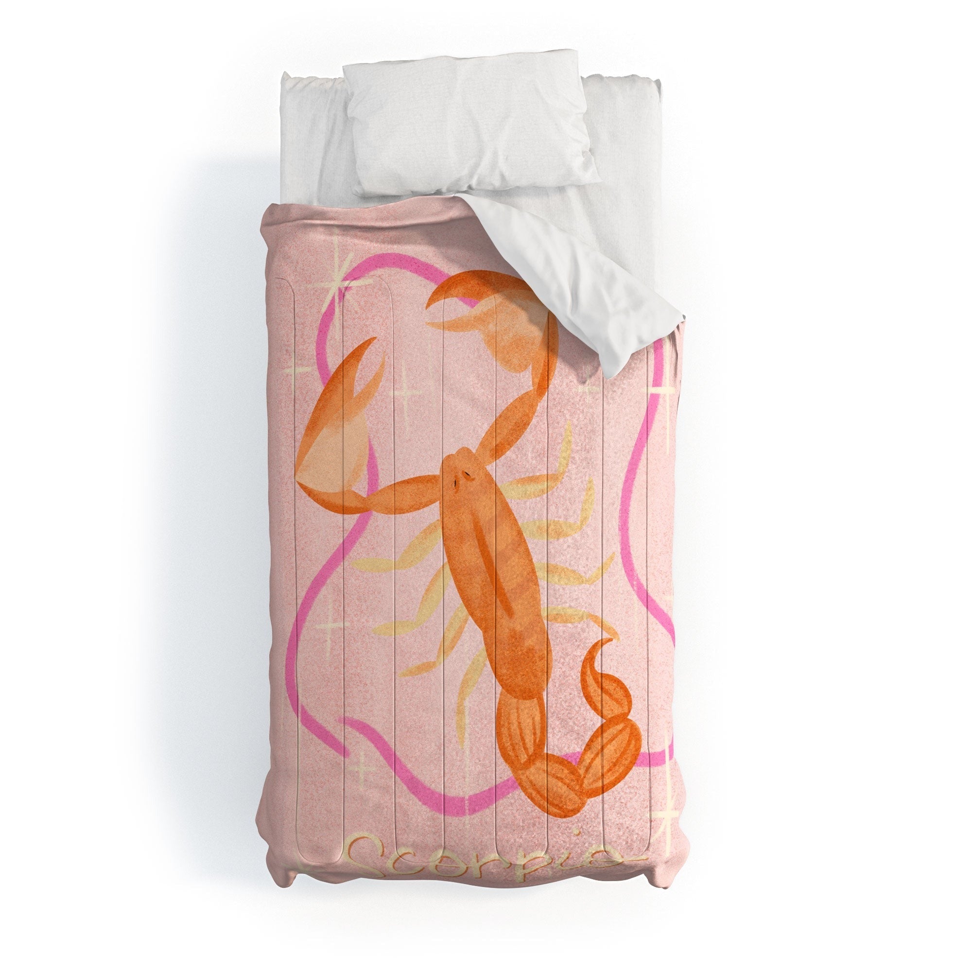Little Om Zodiac Sign Scorpio Comforter