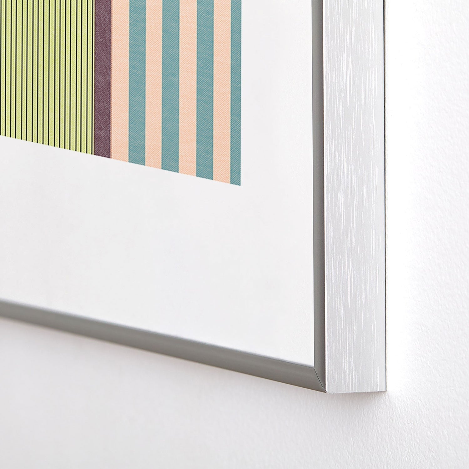 Marta Barragan Camarasa Colorful Stripe Delight Metal Framed Art Print
