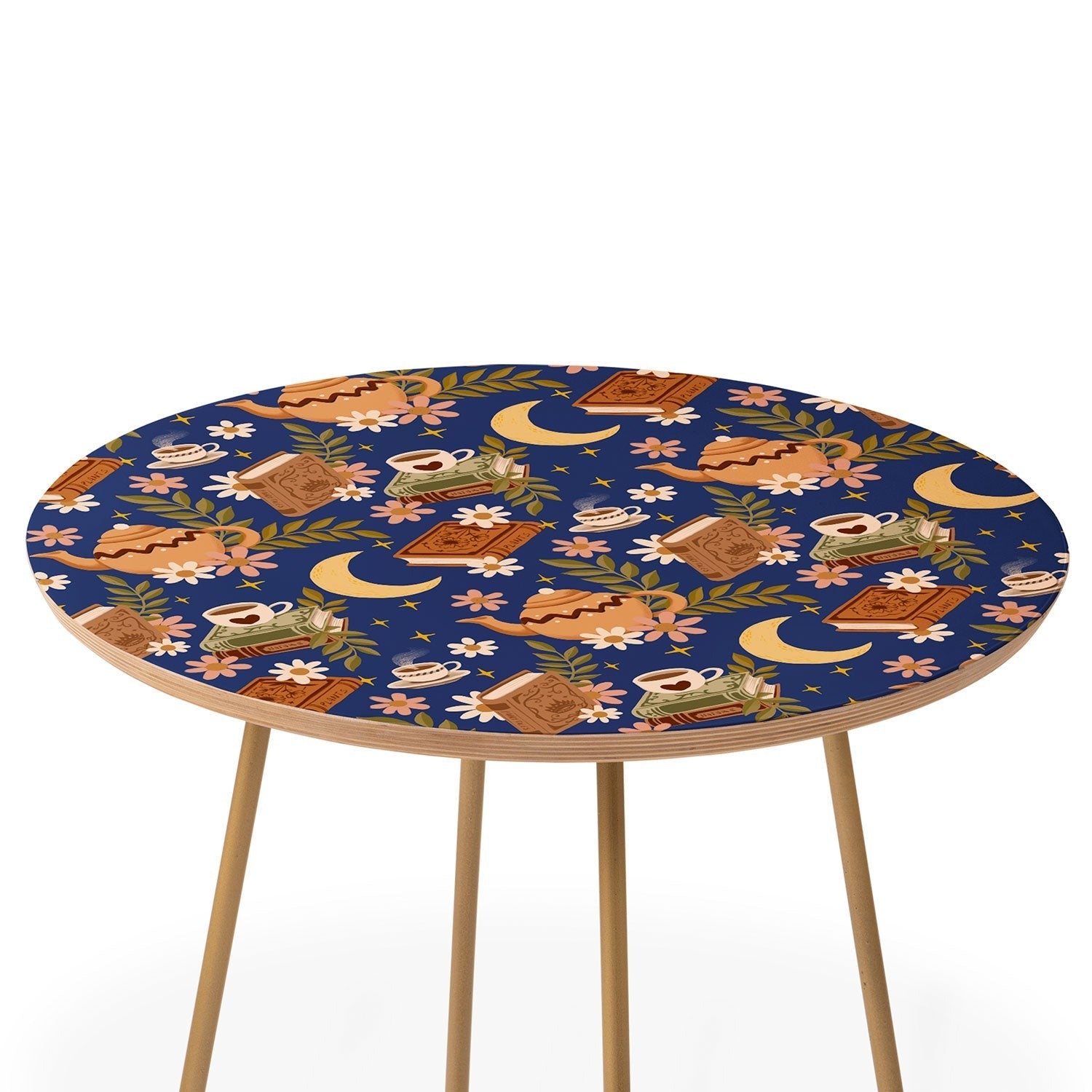 Avenie Moonlit Reading Nook II Round Side Table