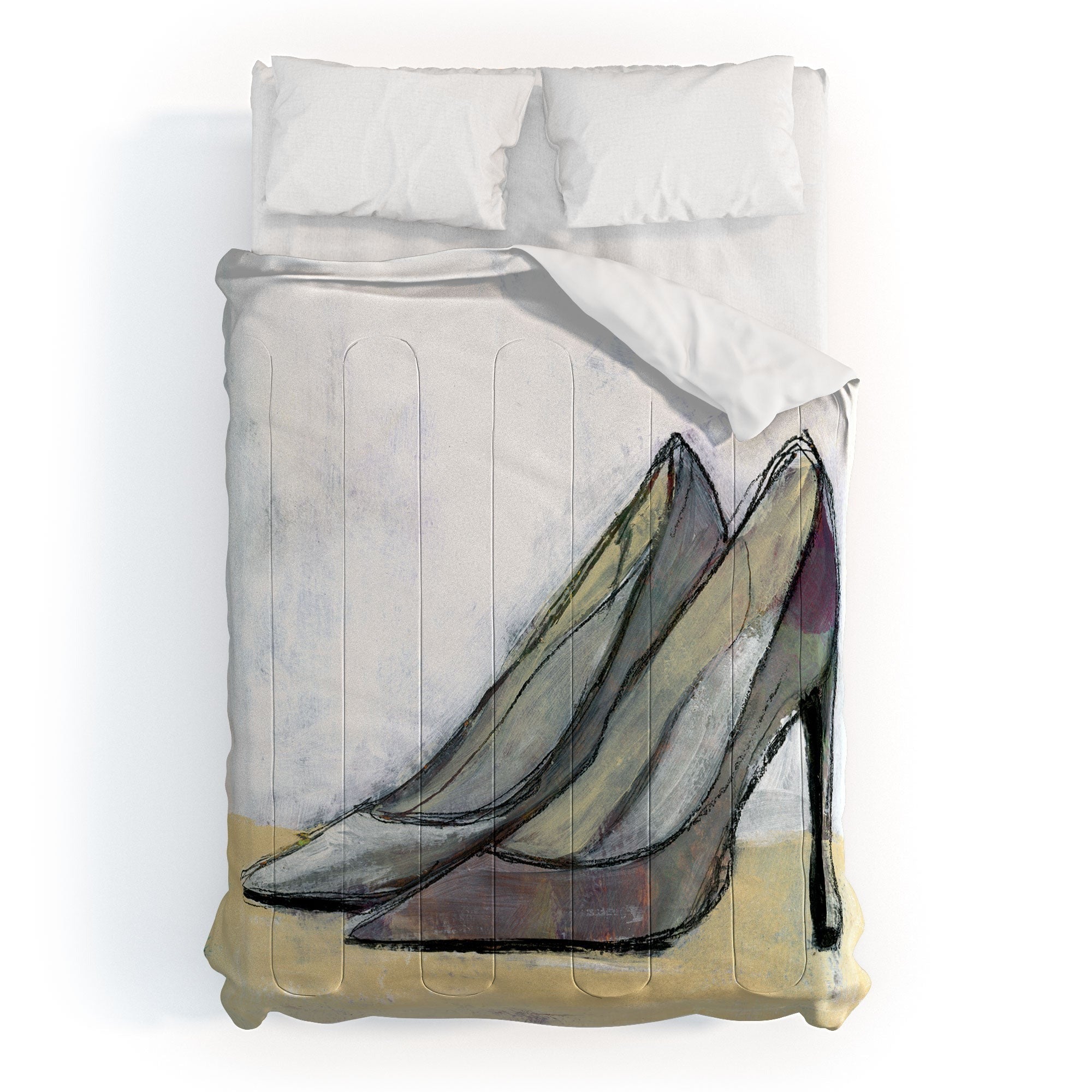 Sophia Buddenhagen Grey Stiletto Comforter