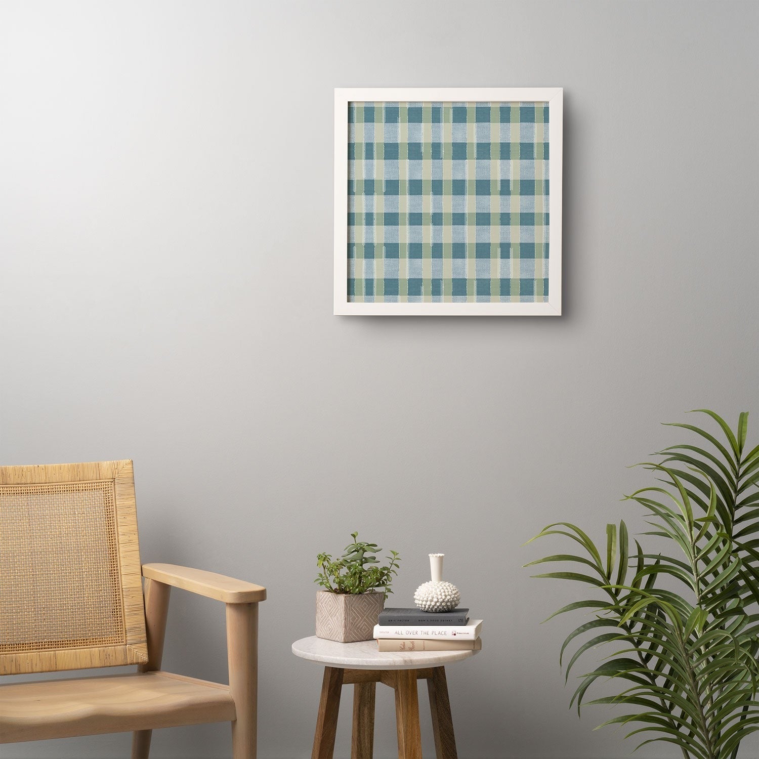 Marta Barragan Camarasa Country Style Checks Framed Wall Art