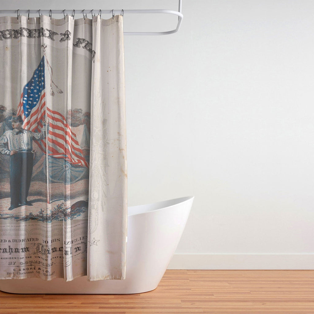 DENY Designs Our Country s Flag Shower Curtain